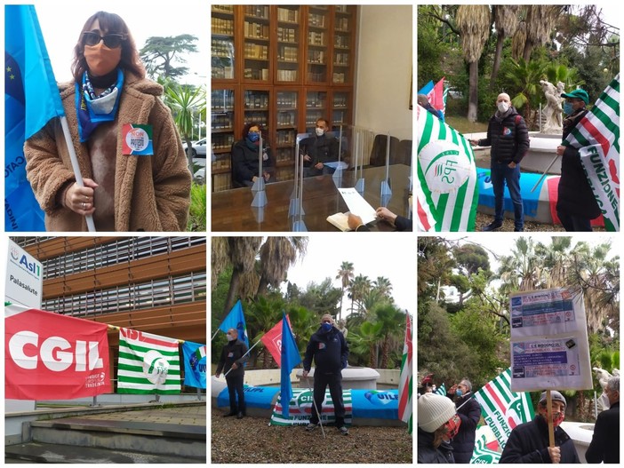 Imperia, 'Non mi fermo ma protesto': sit in in Prefettura dei lavoratori pubblici e della sanità: "Chiediamo assunzioni, adeguamento dei contratti e sicurezza" (Foto e video) Imperia, 'Non mi fermo ma protesto': sit in in Prefettura dei lavoratori pubblici e della sanità: "Chiediamo assunzioni, adeguamento dei contratti e sicurezza" (Foto e video)