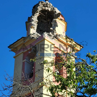 Corte, al via la messa in sicurezza del campanile di San Giacomo dopo il fulmine: presto il via alla ricostruzione della cuspide