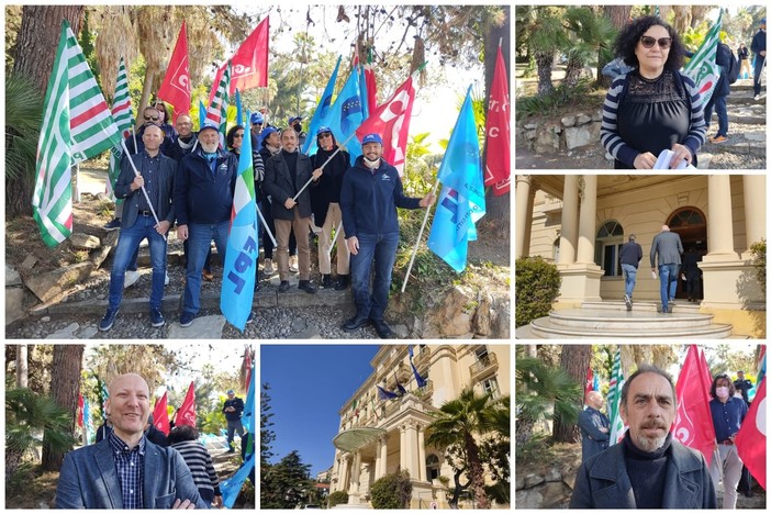 Imperia, protesta in Prefettura di sindacati e lavoratori del settore pubblico e della sanità: "Non chiamateci eroi, vogliamo solo contratti equi e stipendi giusti" (foto e video)