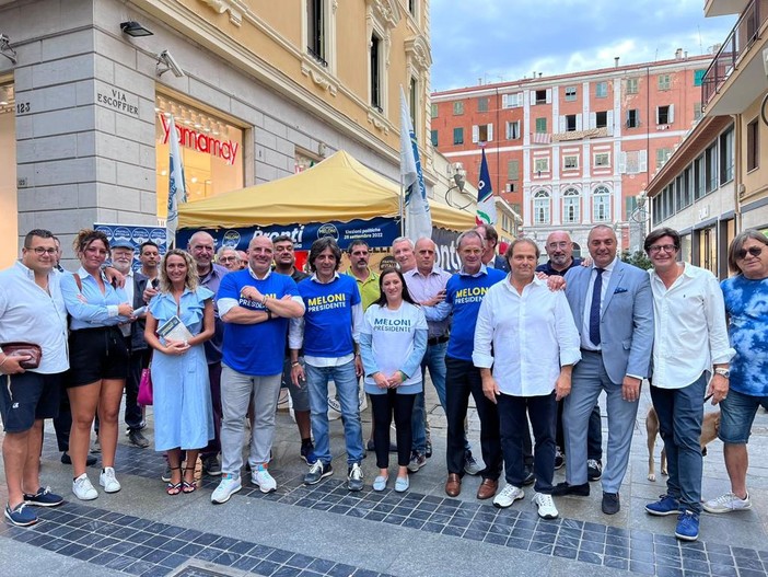 Elezioni politiche: partita ufficialmente a Sanremo la campagna elettorale di Fratelli d’Italia (foto)