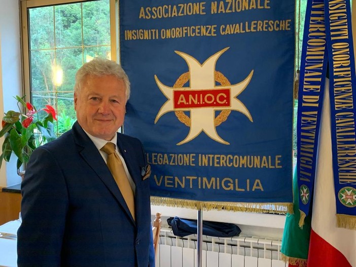 Ventimiglia: convivio dell’Associazione Nazionale Insigniti Onorificenze Cavalleresche, presente anche il Sindaco Scullino