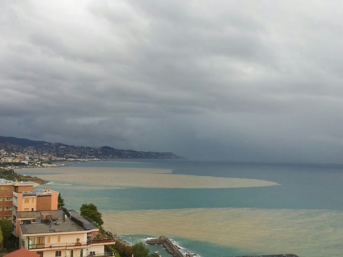 Sanremo: ecco la vista su Capo Nero dopo il nubifragio di oggi pomeriggio