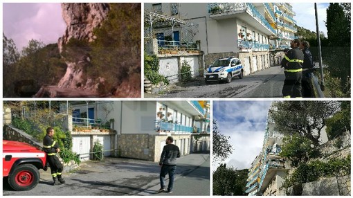Ventimiglia: costone di roccia a rischio crollo sulla strada che porta a Grimaldi, si valuta l'evacuazione di una villetta (Foto) Ventimiglia: costone di roccia a rischio crollo sulla strada che porta a Grimaldi, si valuta l'evacuazione di una villetta (Foto)