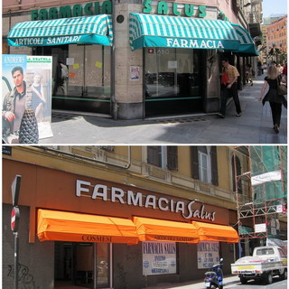 In alto la sede storica, in basso la nuova sede in via Gioberti, via Roma In alto la sede storica, in basso la nuova sede in via Gioberti, via Roma