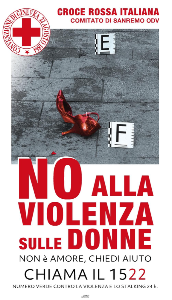 Al via campagna antiviolenza del Comitato sanremese di Croce Rossa Italiana Al via campagna antiviolenza del Comitato sanremese di Croce Rossa Italiana