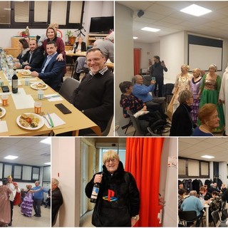 Cena, costumi e danze: festa di Carnevale a 'Le Cinque Torri' di Vallecrosia (Foto)