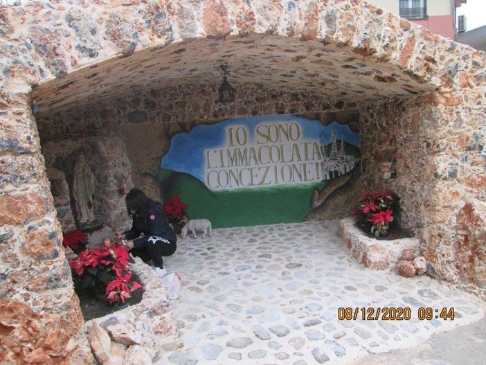Ventimiglia: all'esterno di S.Nicola da Tolentino, inaugurata Cappella dedicata alla Madonna Immacolata Ventimiglia: all'esterno di S.Nicola da Tolentino, inaugurata Cappella dedicata alla Madonna Immacolata