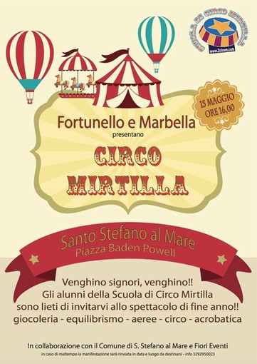 Santo Stefano al Mare: arriva in paese il "circo Mirtilla"