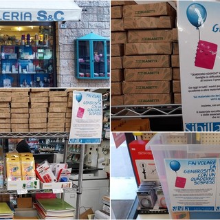 Il "Quaderno sospeso", l'iniziativa solidale della libreria Sibilla a Imperia (foto)
