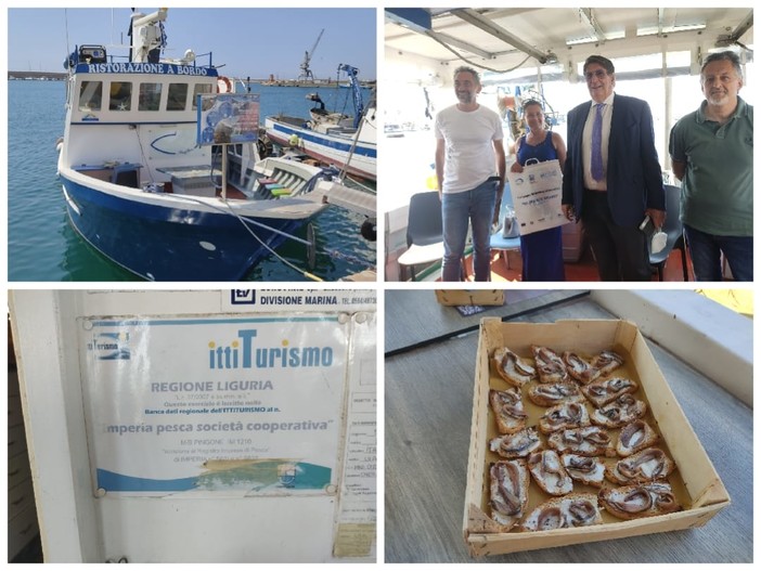 Asse Imperia-Cetara a bordo del 'PingOne' per promuovere l'ittiturismo: un viaggio "sensoriale" tra gusto, tradizioni e nuove progettualità (foto e video) Asse Imperia-Cetara a bordo del 'PingOne' per promuovere l'ittiturismo: un viaggio "sensoriale" tra gusto, tradizioni e nuove progettualità (foto e video)