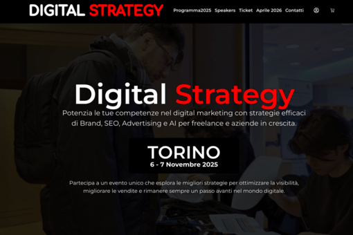 Digital Strategy Torino 2025: l’evento dedicato al marketing digitale torna il 6 e 7 novembre