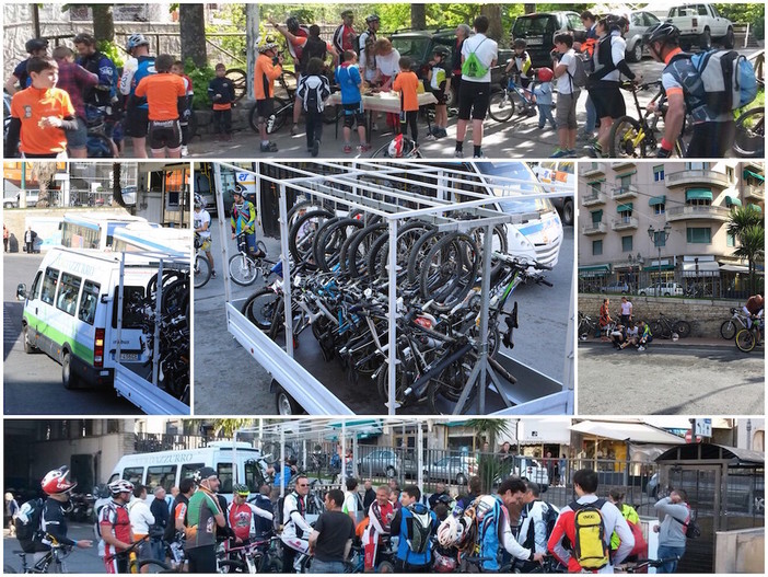 Sanremo: un pulmino ed un carrello portabici non bastano, grandissimo successo per l'iniziativa organizzata da Comune e RT