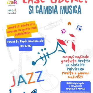 Borghetto San Nicolò, tre giorni di jazz gratuito per i giovani con il maestro Giuseppe Privitera Borghetto San Nicolò, tre giorni di jazz gratuito per i giovani con il maestro Giuseppe Privitera