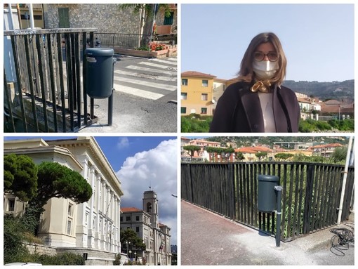 Imperia punta al decoro urbano, avviata l'installazione di 100 nuovi cestini. Il monito dell'assessore Gandolfo: "Non si deve mettere la spazzatura di casa"