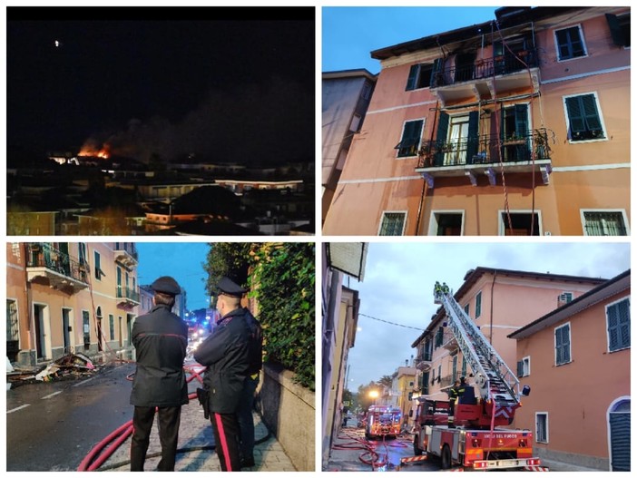 Diano Marina, concluse le operazioni di spegnimento dell'incendio in via Ardoino: stabile inagibile e tre famiglie sfollate. Indagini in corso dei Carabinieri (Video) Diano Marina, concluse le operazioni di spegnimento dell'incendio in via Ardoino: stabile inagibile e tre famiglie sfollate. Indagini in corso dei Carabinieri (Video)