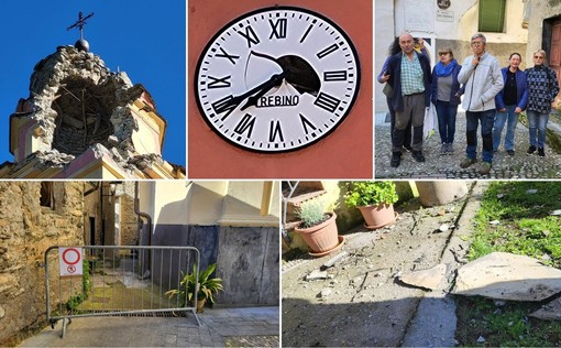 Il fulmine che ha fermato il tempo a Corte: l’orologio fisso sulle 19.40, i residenti “Detriti sulle case e impianti elettrici bruciati” (Video)