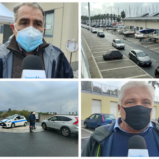 Imperia, caos tamponi, l'Asl 1 al lavoro per aprire una seconda postazione al porto. Amoretti: "Una fatica enorme. Risorse molto difficili da trovare visto l'emergenza" (foto e video)