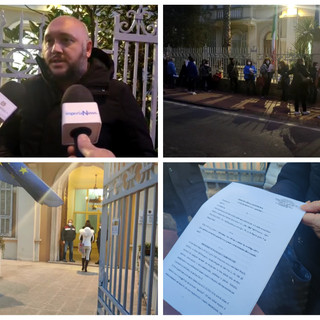 Imperia, Italexit denuncia il Governo contro l'obbligo vaccinale: "Questi ricatti sono inaccettabili" (foto e video)