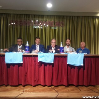 Calcio. Serie D, questa mattina al Casinò presentata la nuova Sanremese (FOTO e VIDEO) Calcio. Serie D, questa mattina al Casinò presentata la nuova Sanremese (FOTO e VIDEO)