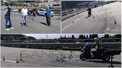 Taggia: con i primi esami post lockdown, inaugurata la pista per la patente della moto