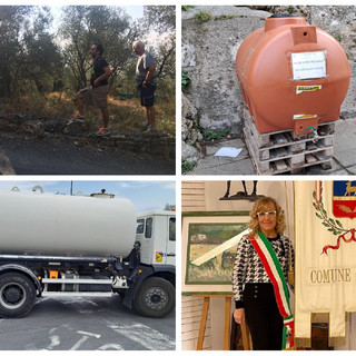 Cervo è in piena emergenza idrica, posizionate autobotti in molte zone del paese. Cha: "A breve i lavori per una seconda vasca di accumulo" (foto)