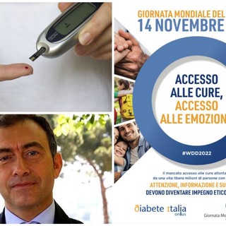Imperia, giornata mondiale del diabete, il primario Aglialoro: "Centrale il tema dell'accesso alle cure e alle emozioni per accompagnare al meglio i pazienti per tutta la vita" Imperia, giornata mondiale del diabete, il primario Aglialoro: "Centrale il tema dell'accesso alle cure e alle emozioni per accompagnare al meglio i pazienti per tutta la vita"