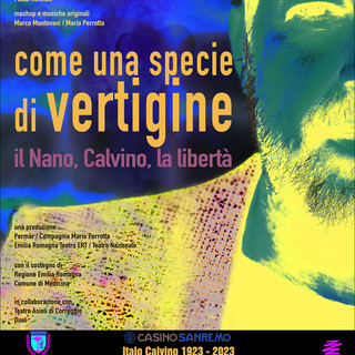 Sanremo: centenario Calvino, giovedì spettacolo di Mario Perrotta al Casinò