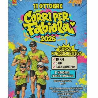 Ventimiglia, l’associazione Noi4You presenta l’8° Memorial “Corri per Fabiola”