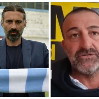 Alessio Bifini e Alessandro Lupo, allenatori di Sanremese e Imperia
