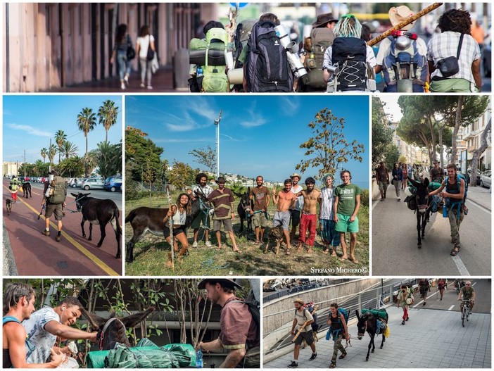 Sanremo: da Santiago a Roma con due asini, passa dalla ciclabile la 'Marcha Por La Paz' - VIDEOSERVIZIO
