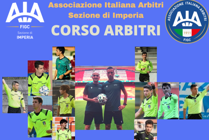Imperia, nuovo corso per arbitri di calcio tra i 14 e i 40 anni da lunedì prossimo Imperia, nuovo corso per arbitri di calcio tra i 14 e i 40 anni da lunedì prossimo