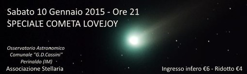 Perinaldo: sabato 10 gennaio, osservatorio astronomico aperto per una serata dedicata alla cometa Lovejoy Perinaldo: sabato 10 gennaio, osservatorio astronomico aperto per una serata dedicata alla cometa Lovejoy