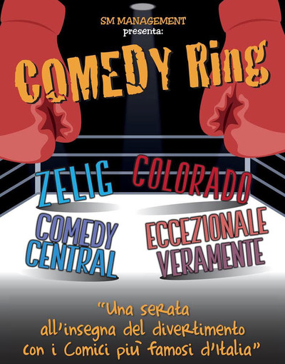 ‘Comedy Ring' al Teatro salvini di Pieve di Teco