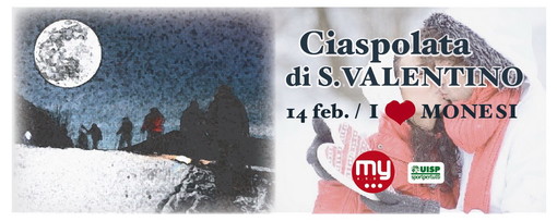 Monesi: sabato prossimo la ciaspolata di San Valentino sulle piste e la sera il 'Party per i single" Monesi: sabato prossimo la ciaspolata di San Valentino sulle piste e la sera il 'Party per i single"