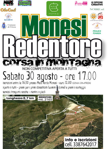 Sabato 30 agosto la 'Monesi 'Redentore', corsa in montagna non competitiva aperta a tutti