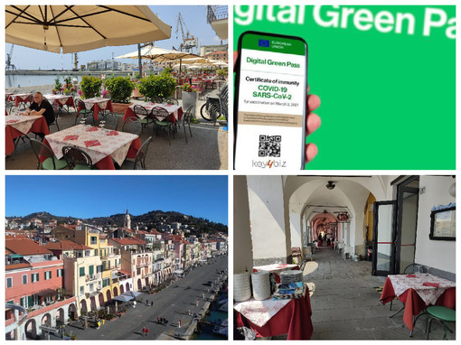 Green pass obbligatorio, fra bar e ristoranti di Imperia molte perplessità e tanta confusione (video) Green pass obbligatorio, fra bar e ristoranti di Imperia molte perplessità e tanta confusione (video)