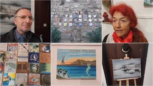 "Mattonelle per il Centenario", la mostra a Palazzo Guarneri per i cento anni di Imperia (foto e video)