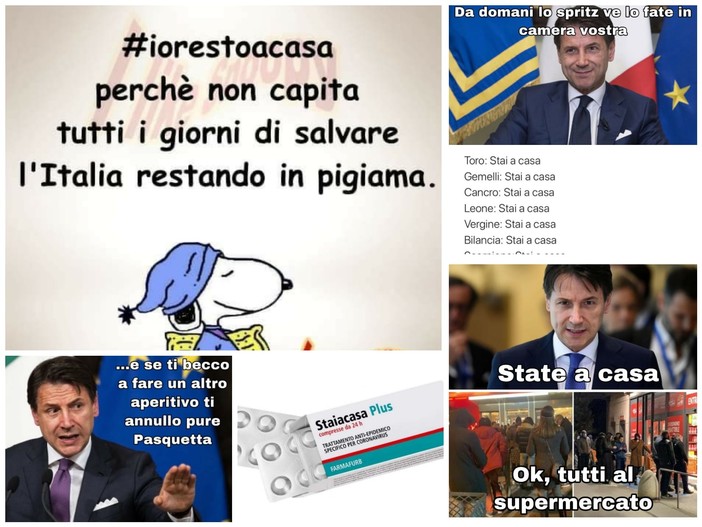 Coronavirus, fuori e dentro i social si sposa la campagna "Io resto a casa" grazie all'ironia (Foto)