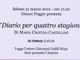 Imperia: sabato 31 marzo presentazione del 'Diario per quattro stagioni' di Maria Cristina Castellani Imperia: sabato 31 marzo presentazione del 'Diario per quattro stagioni' di Maria Cristina Castellani