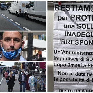 Ventimiglia: proteste e polemiche per il primo giorno del mercato, tra gilet arancioni e una raccolta firme per i banchi di via Vittorio Veneto