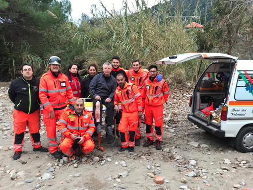 Ventimiglia: questa mattina, esercitazione di soccorso della Croce Verde Intemelia a Latte (foto)