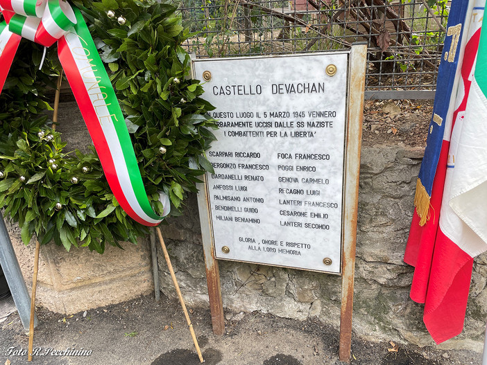 Sanremo: oggi la commemorazione ai Caduti del Castello DeVachan (foto e video)
