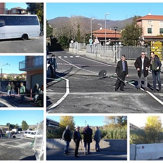 Collaudo della nuova viabilità tra Diano Marina e la stazione ferroviaria di Diano San Pietro: sopralluogo e cerimonia di inaugurazione in via Campodonico