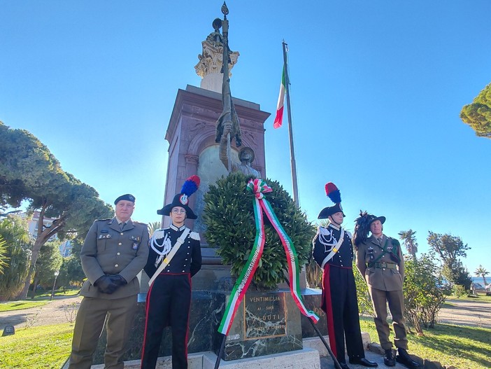 Ventimiglia celebra il centenario del monumento ai caduti di tutte le guerre (Foto e video)