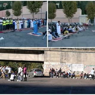 Ventimiglia: migranti in preghiera a Roverino per la “Eid al-Adha”, oggi la comunità islamica celebra la Festa del Sacrificio (Video)