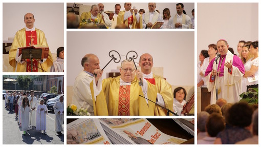 Sanremo: dopo 38 anni la comunità dei fedeli di San Rocco e San Lorenzo saluta Don Colombi e accoglie il nuovo parroco Don Marco Moraglia