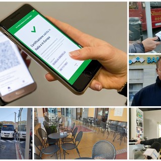 Imperia, primo giorno del super green pass: cittadini scettici sui controlli soprattutto sui mezzi pubblici: "Possiamo farli solo a campione, diversamente è impossibile" (foto e video) Imperia, primo giorno del super green pass: cittadini scettici sui controlli soprattutto sui mezzi pubblici: "Possiamo farli solo a campione, diversamente è impossibile" (foto e video)