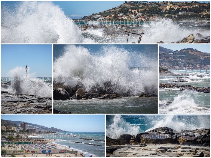 Forte 'libecciata' su tutto il ponente ligure: raffiche di vento tra 60 e 70 Km/h, le foto da Arma di Taggia Forte 'libecciata' su tutto il ponente ligure: raffiche di vento tra 60 e 70 Km/h, le foto da Arma di Taggia