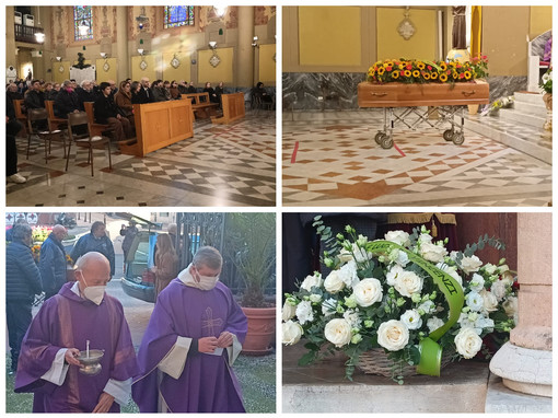 Bordighera dà l'ultimo saluto a Ezio Formosa: Terrasanta gremita per il funerale del noto albergatore (Foto e video)