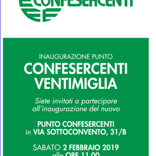 Ventimiglia: domani l'inaugurazione del nuovo presidio di Confesercenti in via Sottoconvento